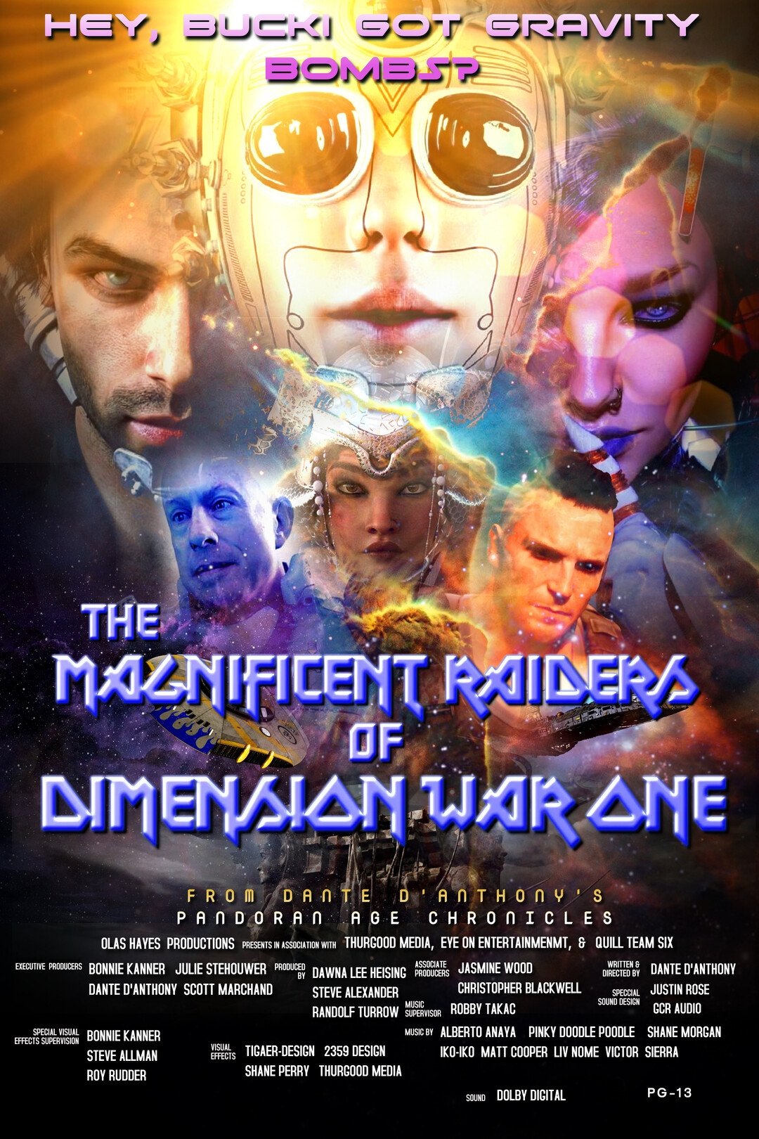 Постер The Magnificent Raiders of Dimension War One